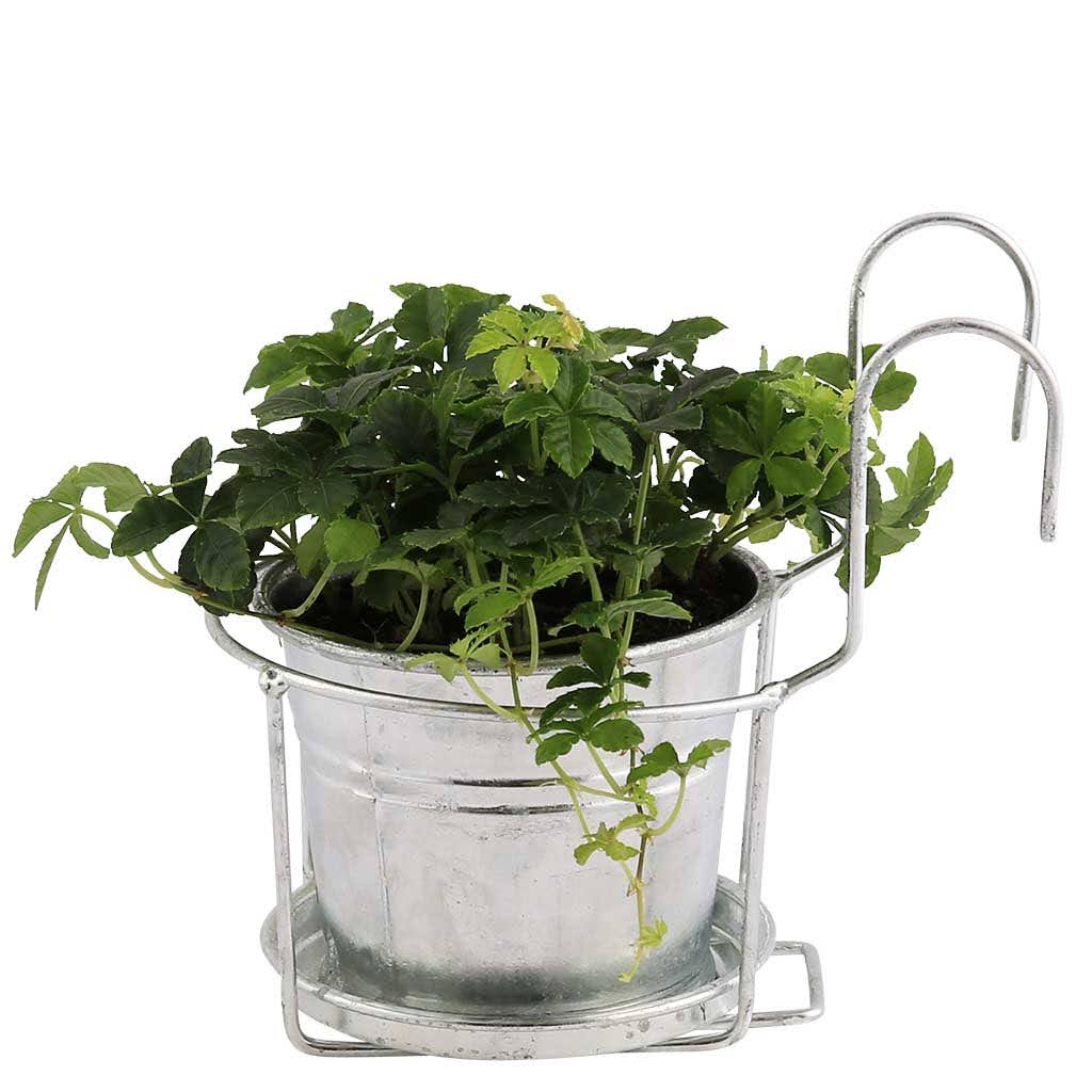 Balcony flowerpot holder, galvanised