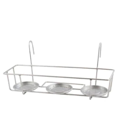 Balcony flowerpot holder, galvanised