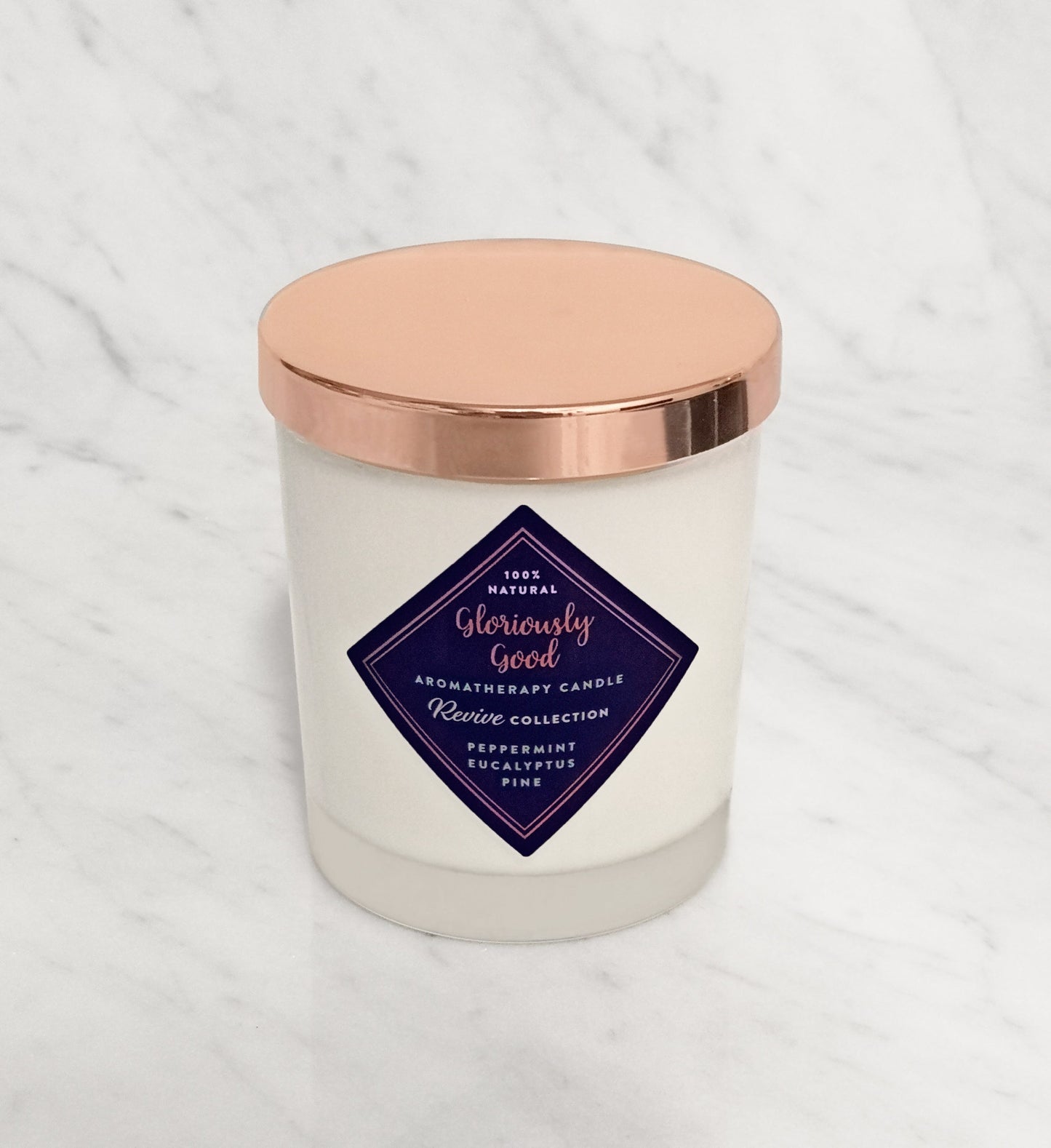 Peppermint, Eucalyptus & Pine Aromatherapy Candle with Organic Essential Oils