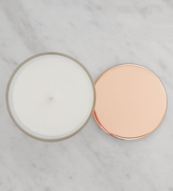 Rose Geranium Aromatherapy Candle and Wick Trimmer Set